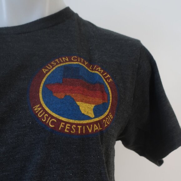 Aviator Nation Austin City Limits Music Fest 2016 Charcoal Graphic T-Shirt Top M - Picture 5 of 10